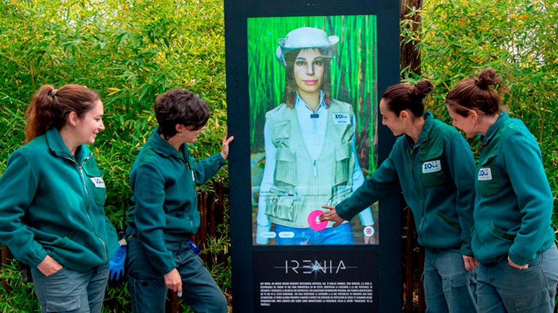Zoo Aquarium de Madrid presenta a la primera cuidadora clonada con IA